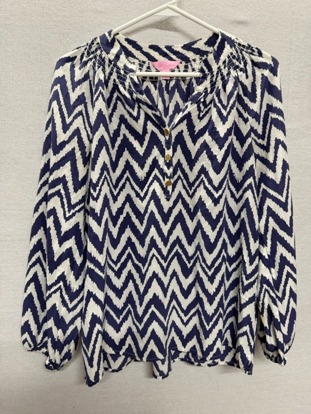 Lilly Pulitzer Elsa Silk Blouse - size S